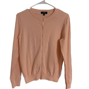𝅺Lord & Taylor‎ Pastel Pink Button Up Cardigan - Medium
